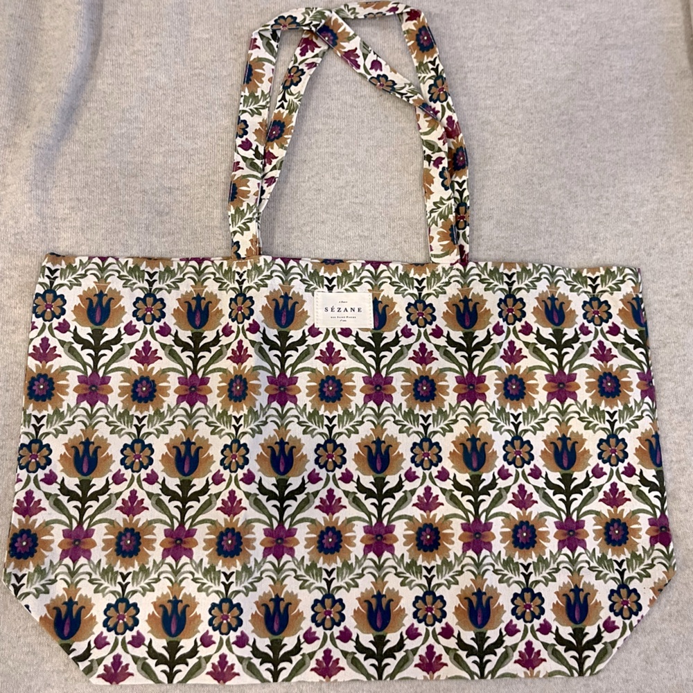Sézane Floral Tote